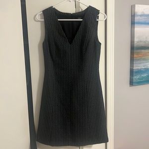 Theory Navy Zig Zag Stripe Dress